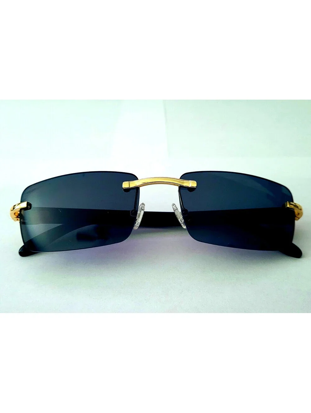 Piccadilly Gld Black Horn Decor Gradient Designer Sunglasses